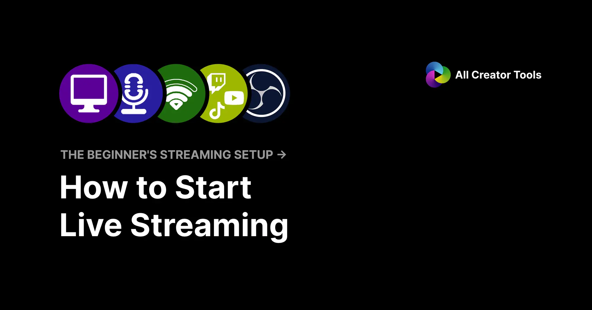 How to Start Live Streaming: The Beginner's Streaming Setup